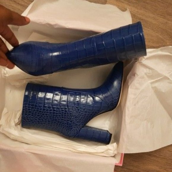 Paris Texas Animal Print Ankle Boots - Picture 1 of 5